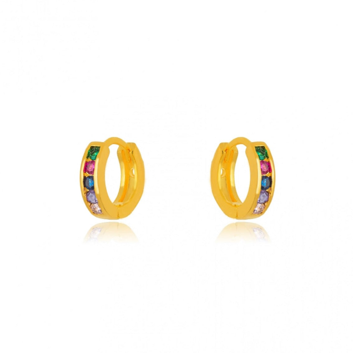 Mini Color Hoops Micro Zircon