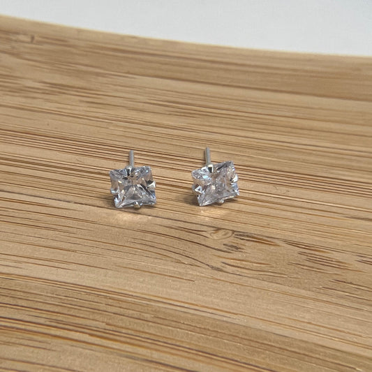 Square Zircon Earrings